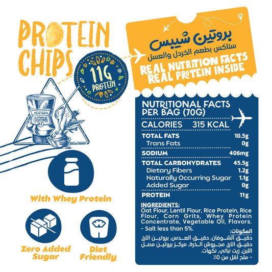 Protein Chips-70G.-Honey Mustard