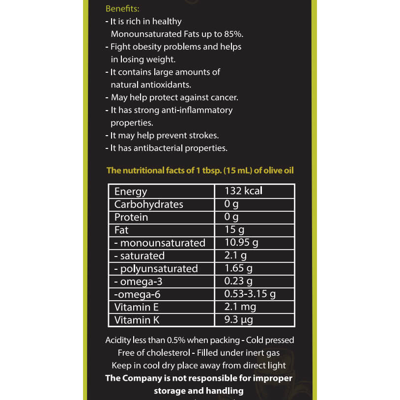 Gold Standard Olive Oil - 250 ML