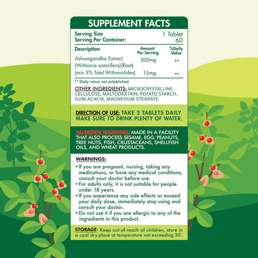 Ashwagandha 600-30Serv.-60Tablets