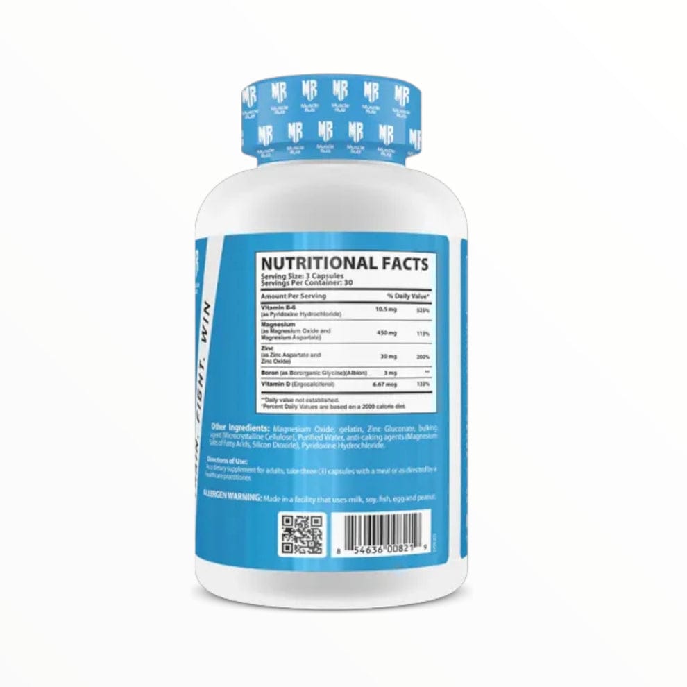 Muscle Rulz ZMB6 Zinc Magnesium B6 — 90 Tablets