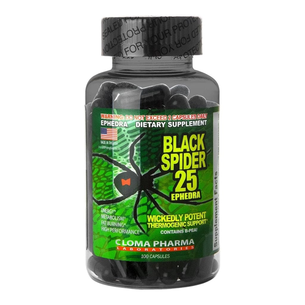 Black Spider 25 Ephedra Fat Burner