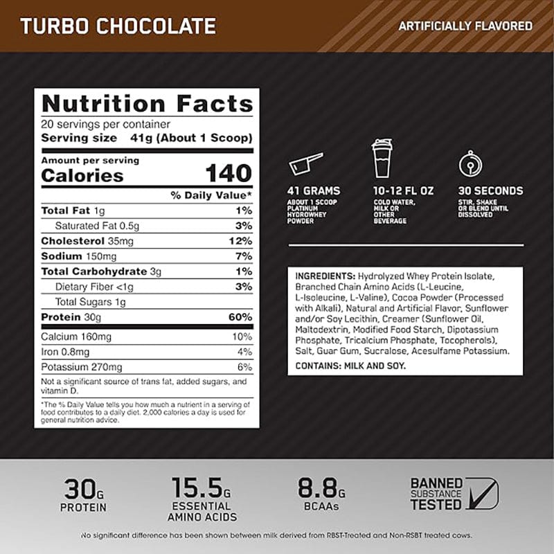 Optimum Nutrition HydroWhey 800g (20 Servings)