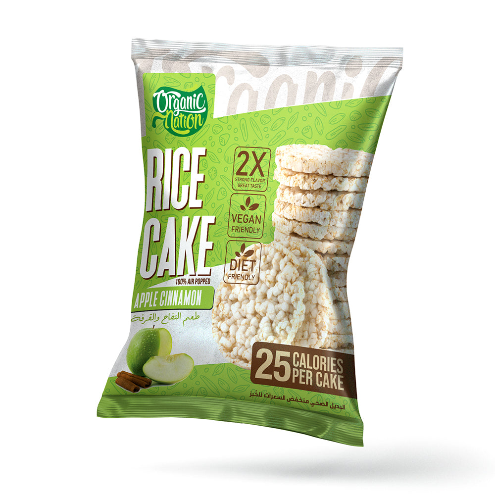 Rice Cake-5Pices.-25Gm.-Apple Cinnamon organic nation
