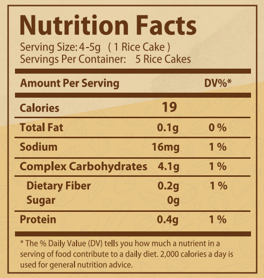 Rice Cake-5Pices.-25Gm.-Salted Mixed seeds organic nation