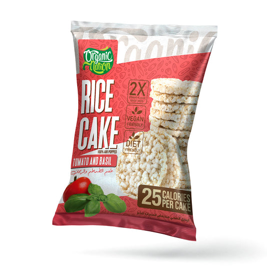 Rice Cake-5Pices.-25Gm.-Tomato and basil organic nation