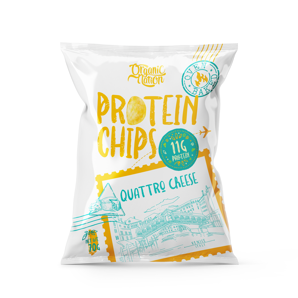 Protein Chips-70G.-Quattro Cheese