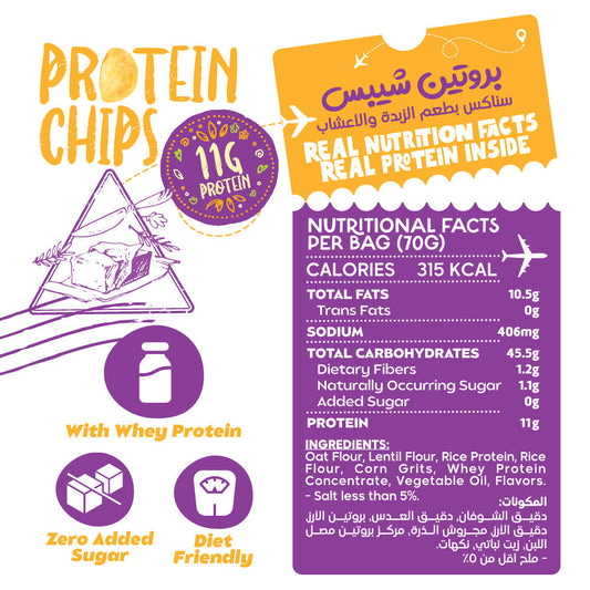Protein Chips-70G.-Butter &Herbs