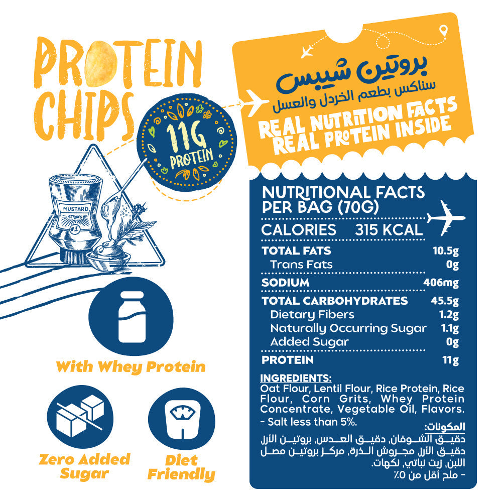 Protein Chips-70G.-Honey Mustard