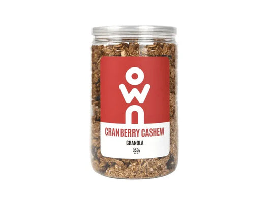 Own cranberry cashew Granola 350 gm