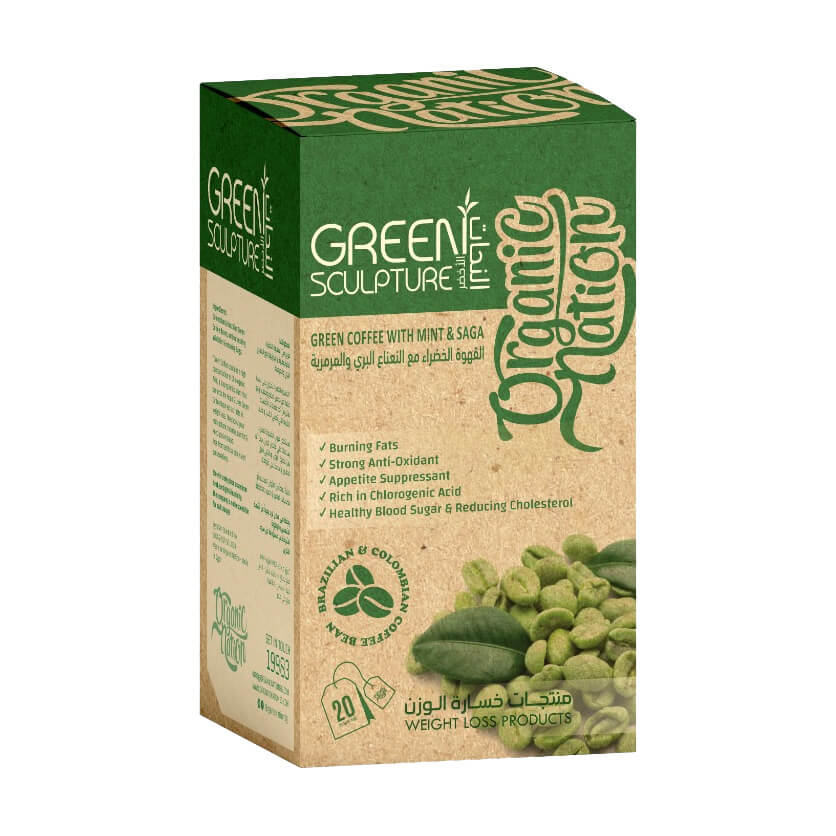 Green sculpture With Wild Mint&Sage-20 Packs
