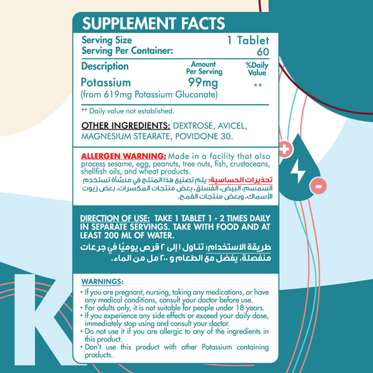 Potassium Gluconate-60Serv.-60Tablets