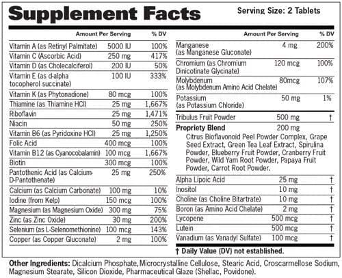 GAT Sport Men's Multivitamin + Test — 60 Tablets