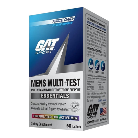 GAT Sport Men's Multivitamin + Test — 60 Tablets
