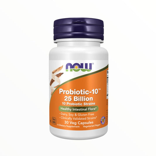 NOW Probiotic-10 25 Billion — 30 Tablets