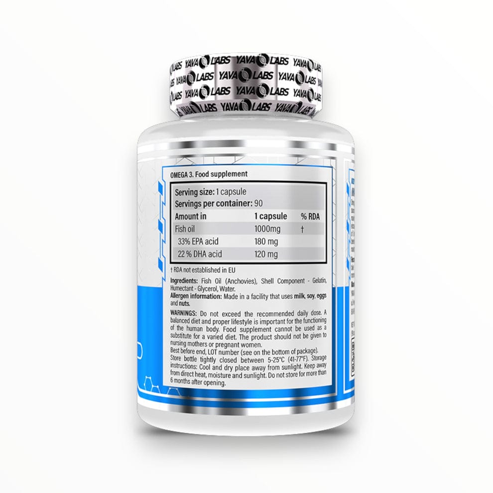 Yava Labs Omega-3 — 90 Capsules