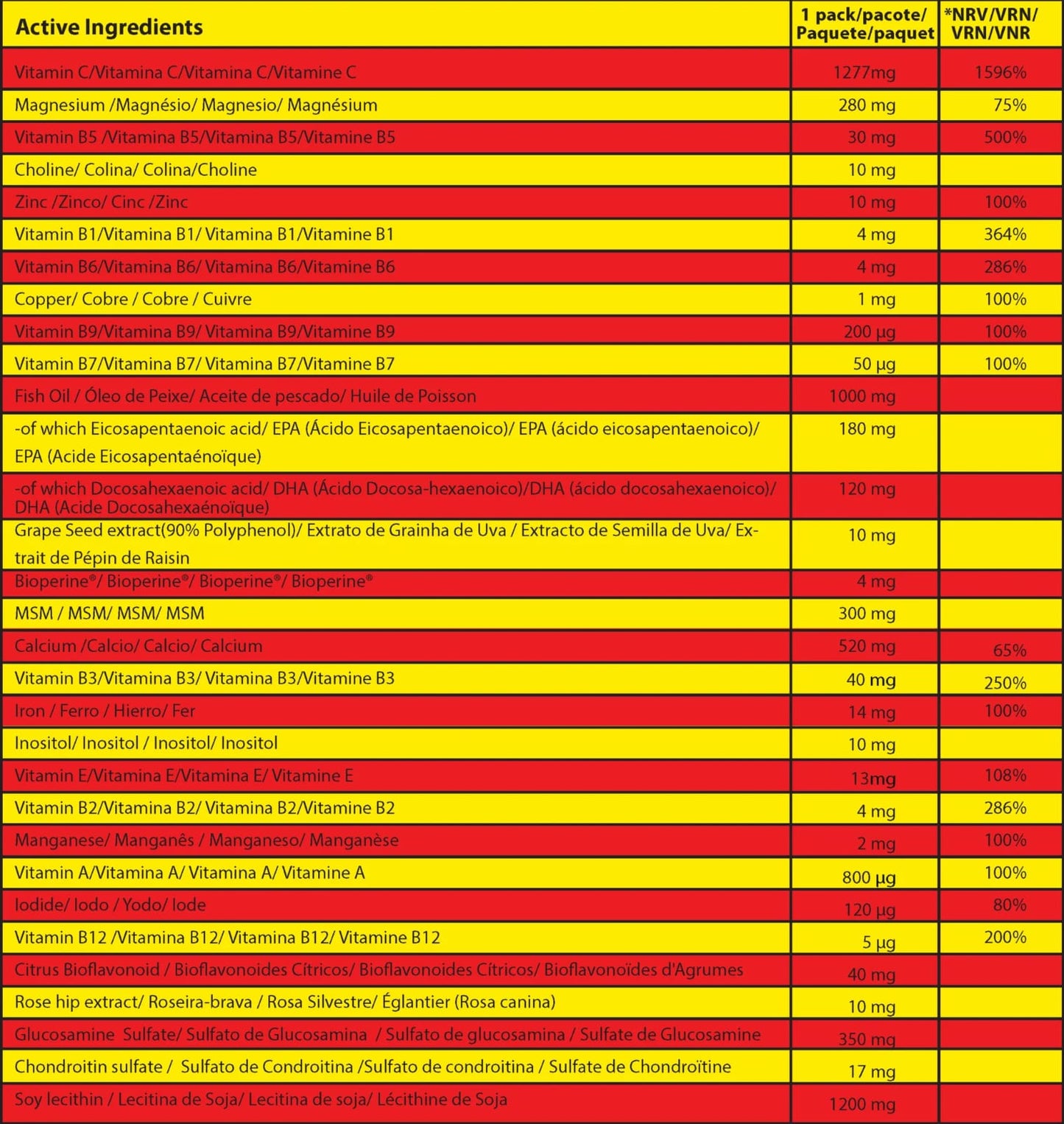 Marvelous Code X-Multi Complex — 30 Packs (7 Caps Each)
