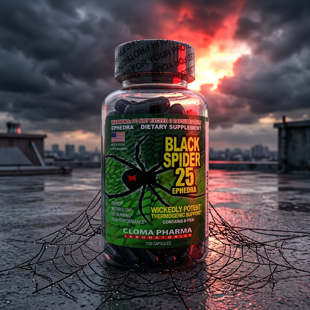 Black Spider 25 Ephedra Fat Burner