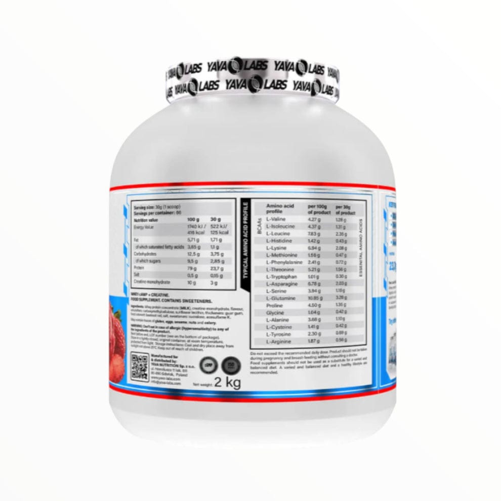 Yava Labs Whey Camp + Creatine 2kg (66 Servings)