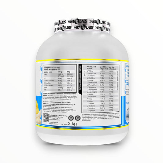 Yava Labs Elite Whey Protein 2kg (66 Servings)