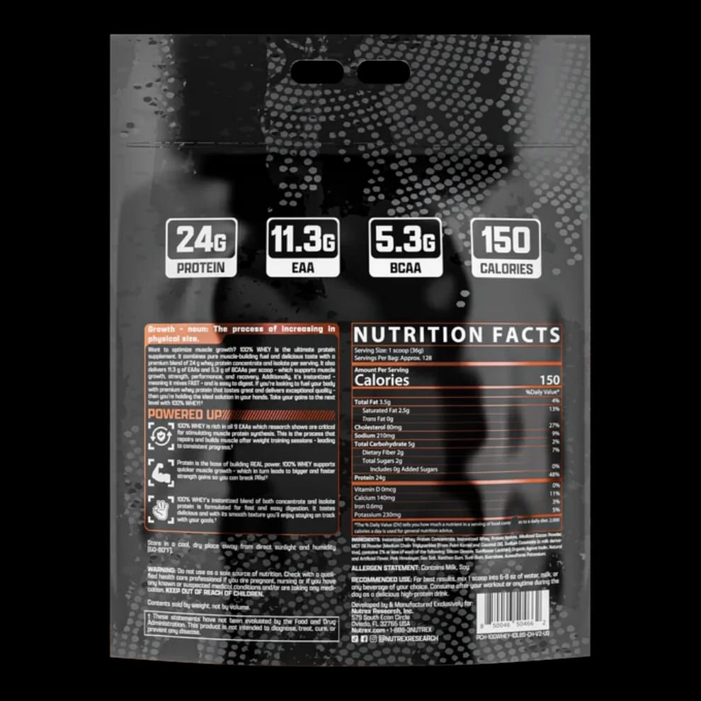 Nutrex Whey Protein 5kg – 128 Servings
