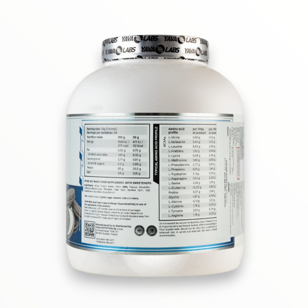 Yava Labs Pure Iso Whey 2kg (66 Servings) | Ultra-Pure Whey Isolate
