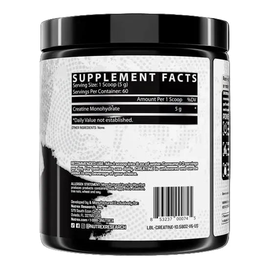 Nutrex Creatine Monohydrate 300g (60 Servings)