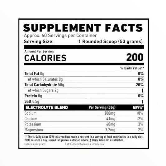 Karbogen  Carbohydrate Powder with Electrolytes  (60 Servings) 3kg