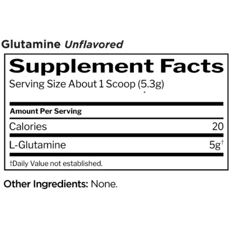 Rule One Glutamine – Workout Recovery Support (Unflavored, 75 Servings