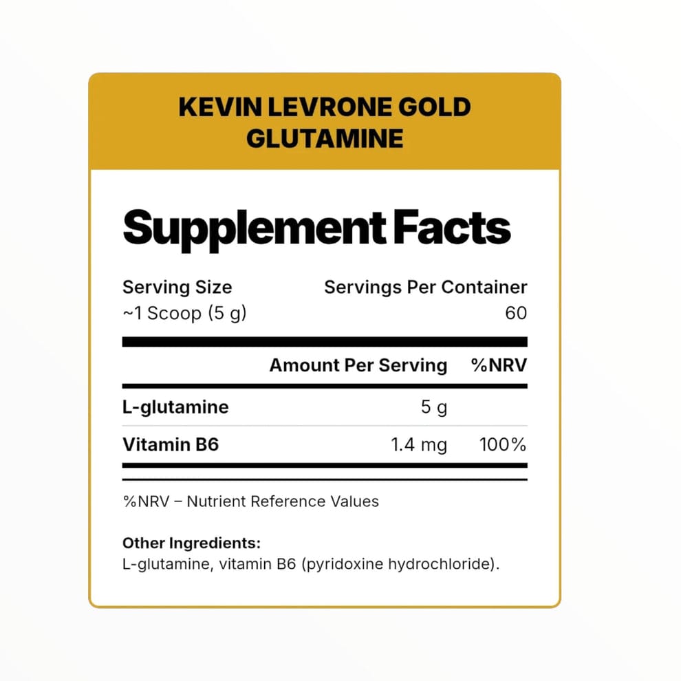 Kevin Levrone Gold Glutamine 300g (60 Servings)